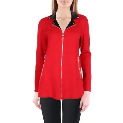 Belldini Женское красное пальто миди с воротником и воротником Верхняя одежда Petites PL BHFO 7913