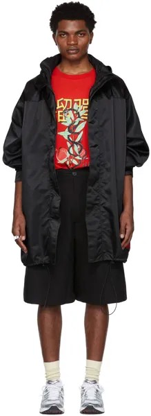 Эксклюзивное черное пальто в стиле милитари SSENSE LU'U DAN