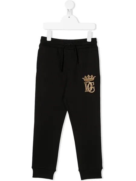 Dolce & Gabbana Kids спортивные брюки с логотипом