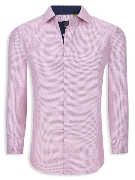 Рубашка с принтом в горошек Azaro Uomo, цвет Light Pink