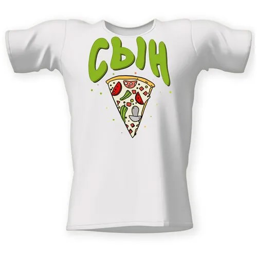 Футболка CoolPodarok, размер 52, белый