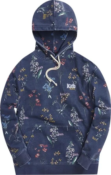 Худи Kith Botanical Floral Williams III Hoodie 'Nocturnal', синий