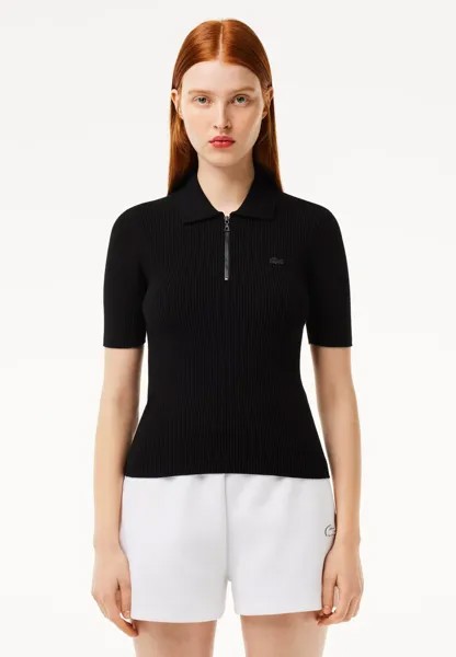 Поло Lacoste, черный