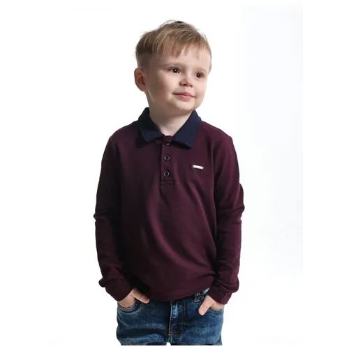 Лонгслив Mini Maxi, хлопок, размер 98, бордовый
