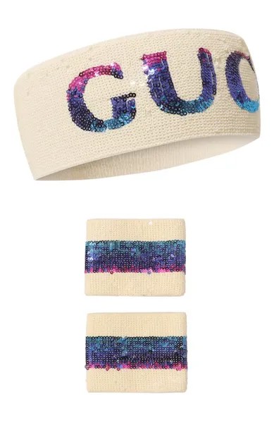 Комплект из повязки на голову и манжетов Gucci