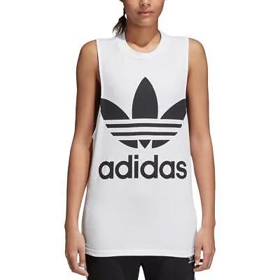 Женская черно-белая майка для бега adidas Originals Fitness Workout Running M BHFO 9697