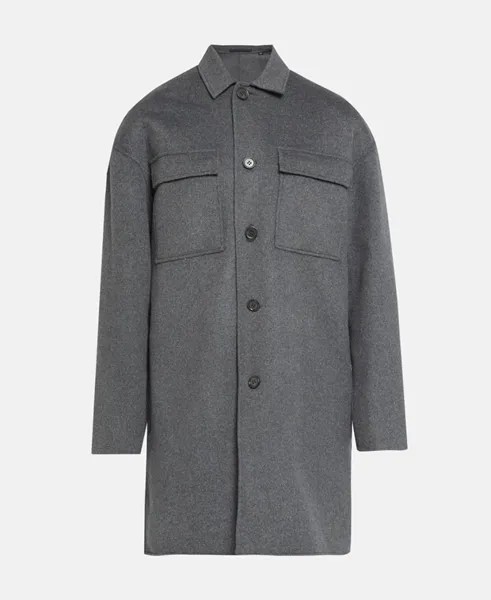 Шерстяное пальто AllSaints, серый