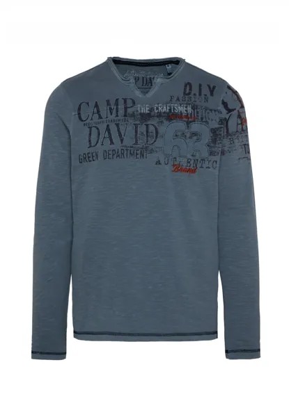 Лонгслив CAMP DAVID T Shirt 'The Craftsmen', темно синий