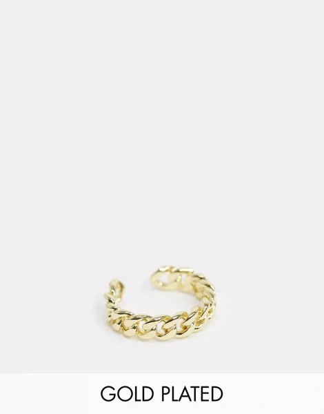 Кольцо в виде цепочки с позолотой из 18-каратного золота Pieces