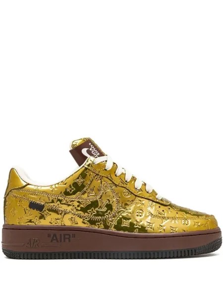 Кроссовки Air Force 1 из коллаборации с Louis Vuitton Nike, золотистый