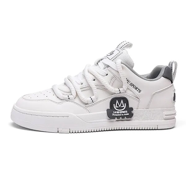 Кроссовки Loz Skateboarding Shoes Unisex Low-top, белый/черный