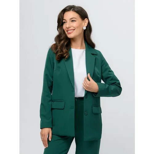 Пиджак 1001dress, размер XXL, зеленый