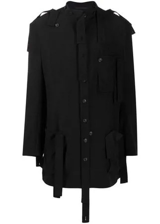 Yohji Yamamoto пальто с ремешками