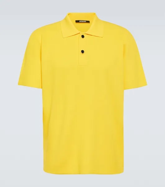 Рубашка-Поло Le Polo Maille из пике Jacquemus, желтый