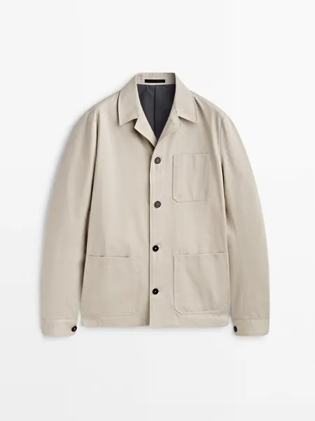 Куртка мужская Massimo Dutti 810282071 бежевая L (доставка из-за рубежа)