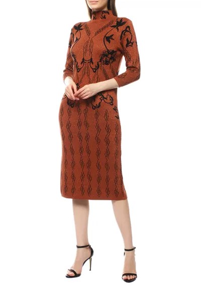 Платье-водолазка женское FORTE 1567 коричневое 48-50