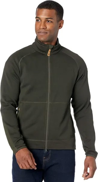 Куртка Ovik Fleece Zip Sweater Fjällräven, цвет Deep Forest