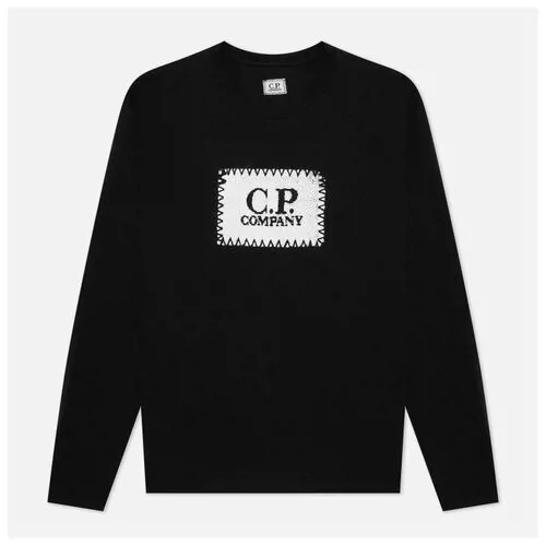 Мужской лонгслив C.P. Company Jersey Label чёрный , Размер M