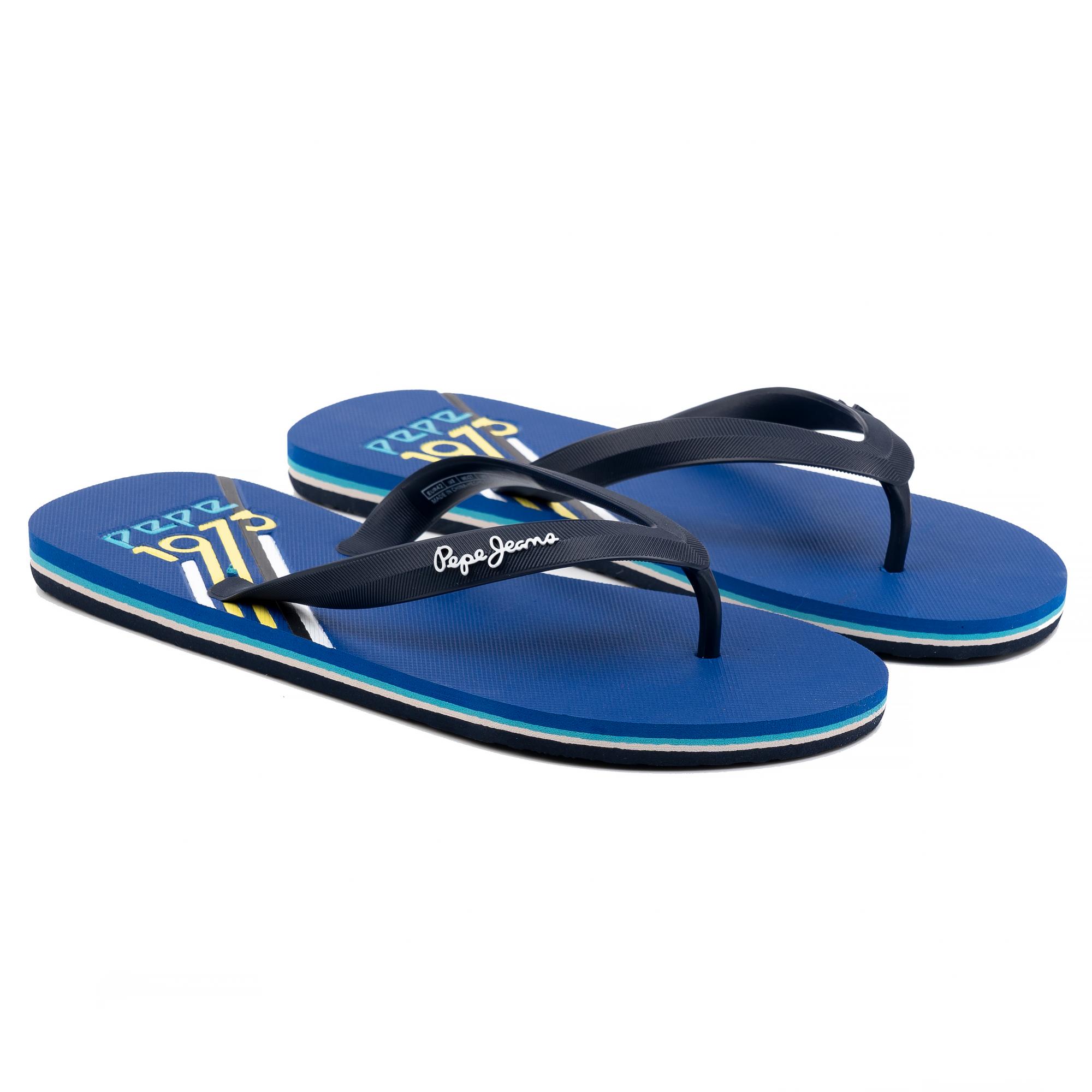 Шлепанцы мужские Pepe Jeans WHALE ARCHIVE PMS70084 синие 42 EU