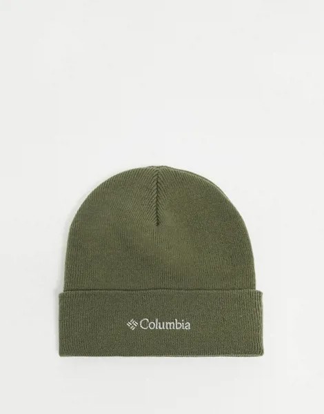 Плотная шапка-бини цвета хаки Columbia City Trek-Зеленый