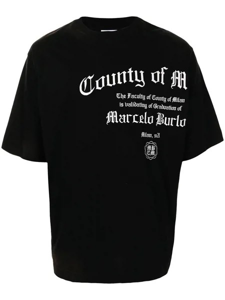 Marcelo Burlon County of Milan футболка с логотипом