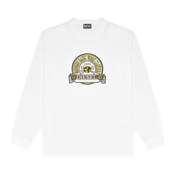 Толстовка Diesel S-Patchy Sweatshirt 'White', белый