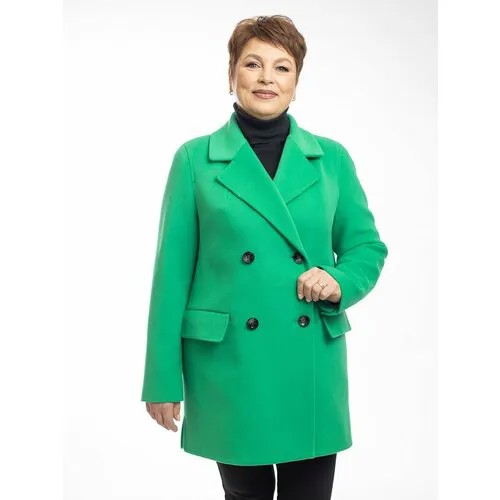Пальто Modetta Style, размер 50, зеленый