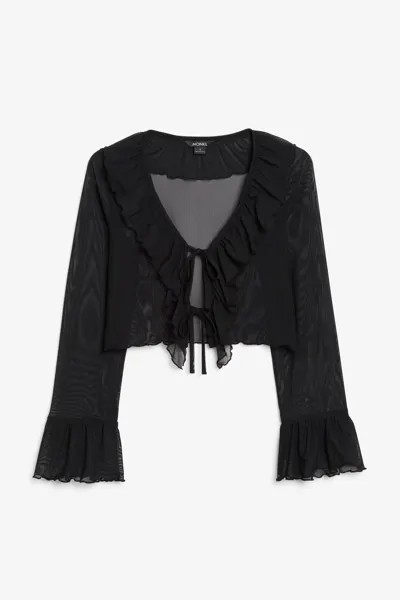 Болеро женское Monki 1137791001 черное L (доставка из-за рубежа)