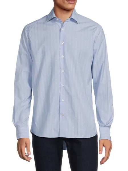 Полосатая рубашка на пуговицах Etro, цвет Light Blue