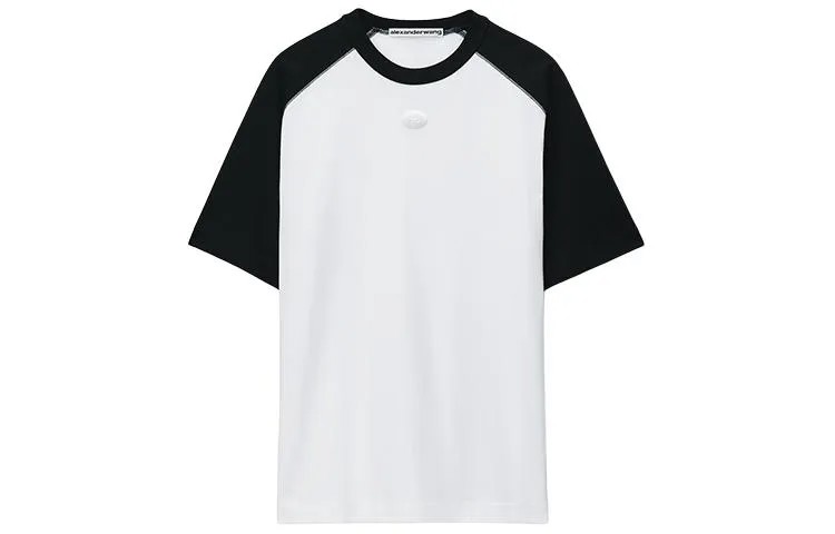 Футболка унисекс белая/черная Alexander Wang, белый/черный