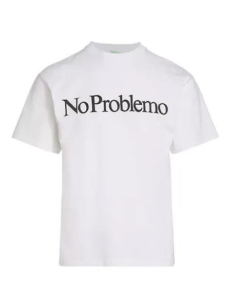 Хлопковая футболка с короткими рукавами No Issueo Aries, белый