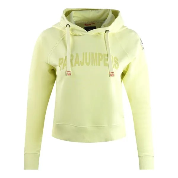 Худи нежно-желтого цвета с логотипом бренда Parajumpers, желтый