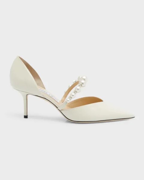 Туфли-лодочки Aurelie d'Orsay с жемчужной лентой Jimmy Choo