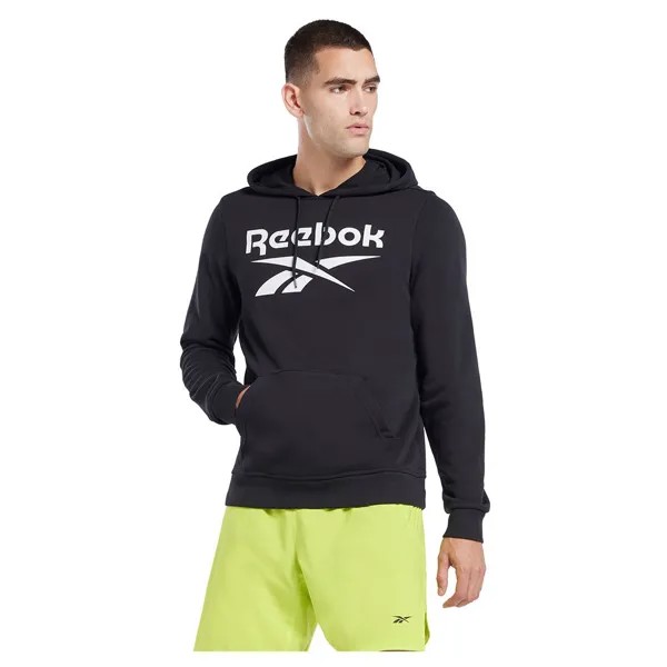 Толстовка Reebok Identity French Terry Vector Pullover, черный