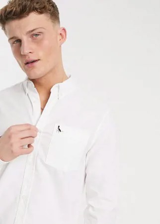 Белая оксфордская рубашка узкого кроя Jack Wills Wadsworth-Белый