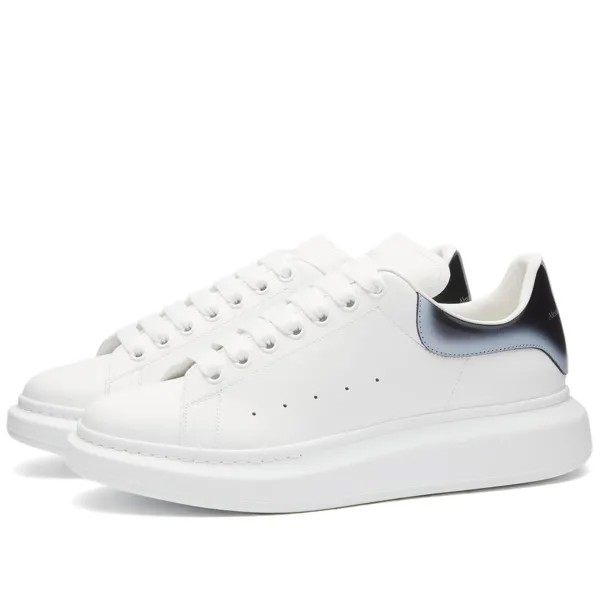 Кроссовки Alexander Mcqueen Degrade Heel Oversized, цвет White, Black & Silver