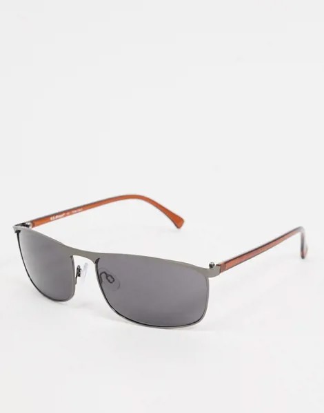 Квадратные солнцезащитные очки цвета пушечной бронзы AJ Morgan-Серый