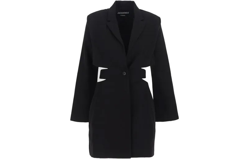 Платье с длинными рукавами женское черное Jacquemus