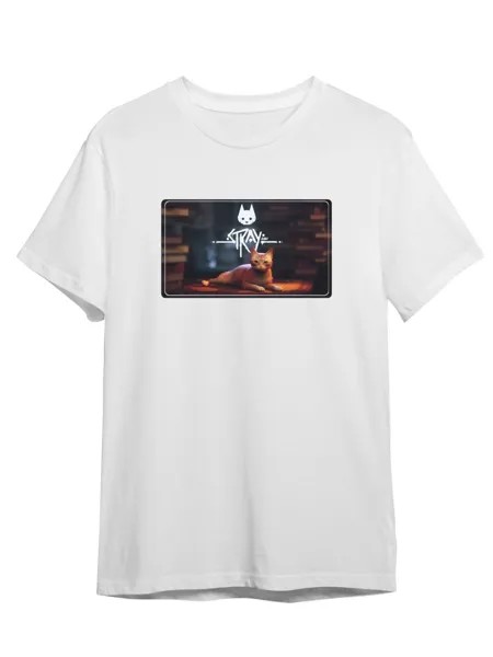 Футболка унисекс СувенирShop Stray/Стрей 5 белая 2XL (52-54)