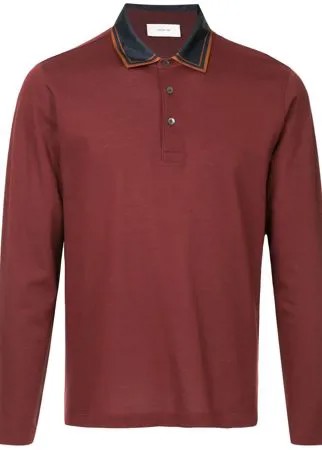 Cerruti 1881 satin collar polo shirt