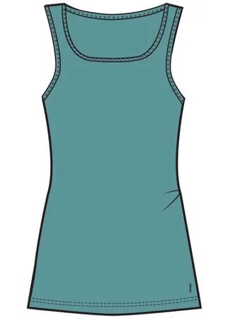 Майка для фитнеса хлопковая эластичная бирюзовая, размер: 2XL, цвет: Серо-Голубой NYAMBA Х Декатлон