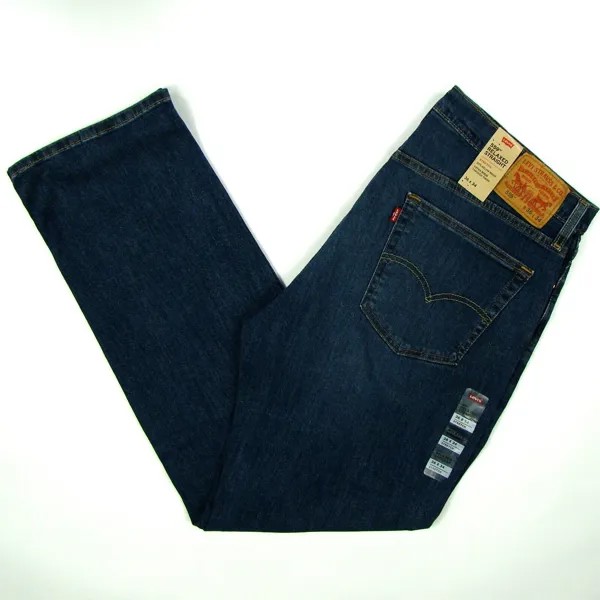 Мужские джинсы Levis 559 DARK STONEWASH FADE 36X34, свободный крой, прямые эластичные штанины