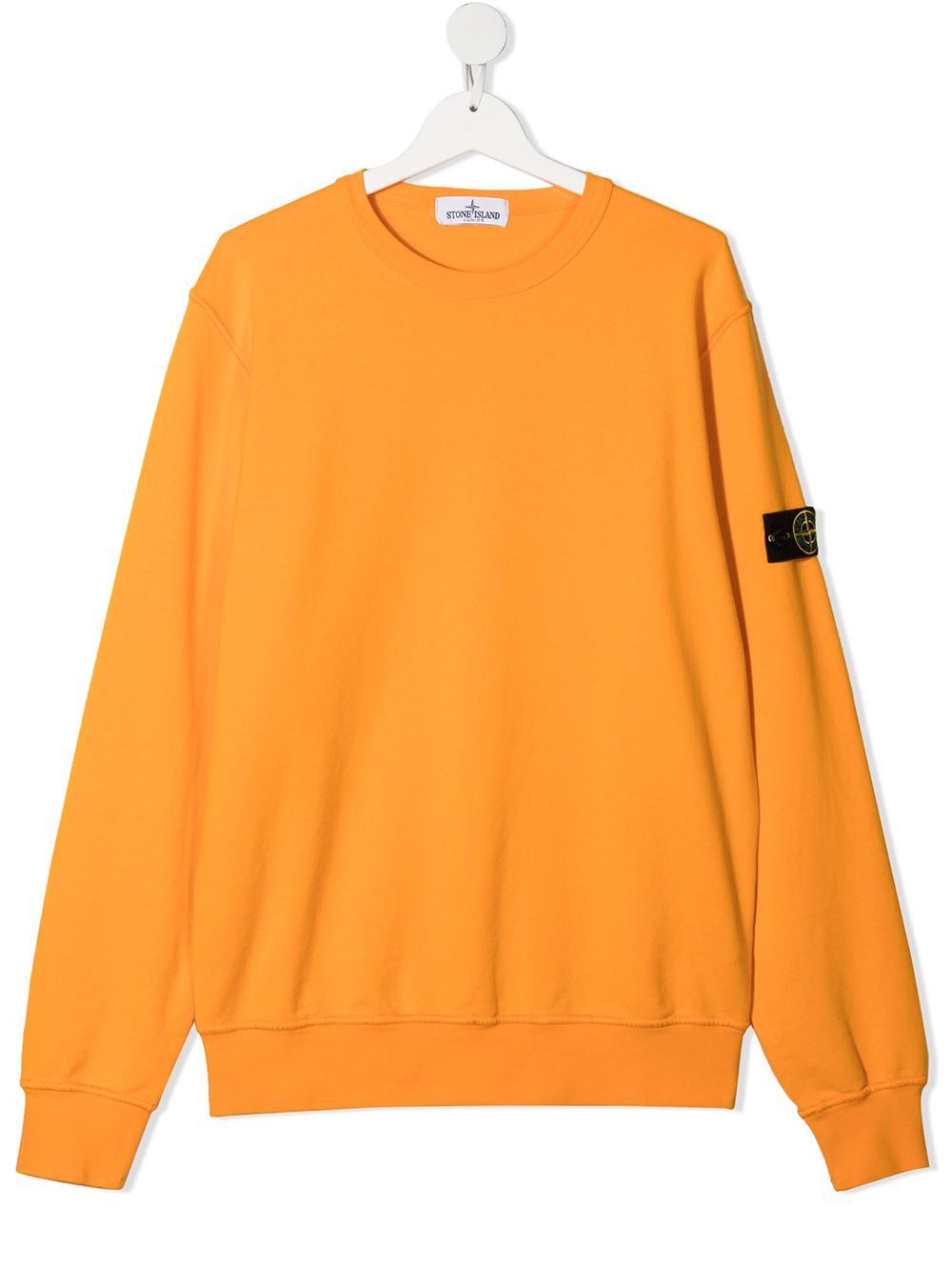 Stone Island Junior толстовка с нашивкой-логотипом
