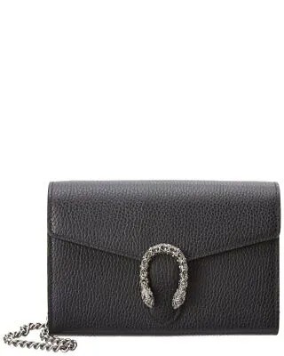 Женская кожаная мини-сумка через плечо Gucci Dionysus, черная