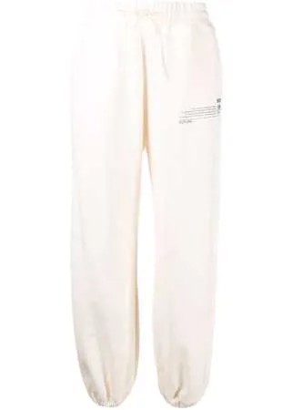 MSGM спортивные брюки с надписью