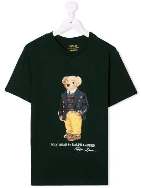 Ralph Lauren Kids футболка Polo Bear с принтом