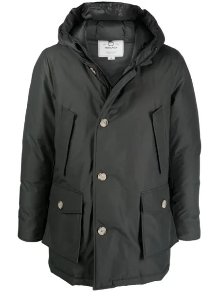 Woolrich парка Artic на молнии, серый
