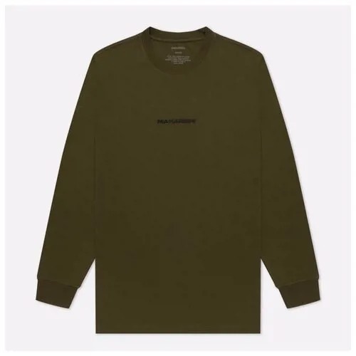 Мужской лонгслив Maharishi Organic Military Type Embroidery оливковый , Размер L