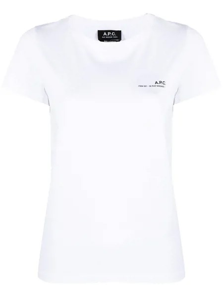 A.P.C. футболка с логотипом