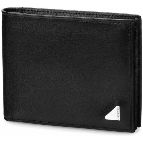 Портмоне CERRUTI 1881 Plate Black, 9х11 см, кожа.